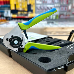 Kìm bấm cos Rennsteig MicroCrimp 8.75: 4 indent 90°, 8 indent 45°; ôm tròn cos, tiếp xúc đồng chu vi.