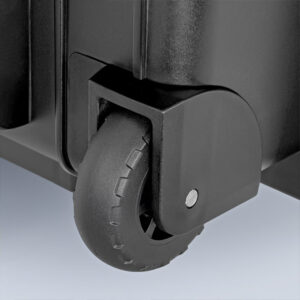 Vali Robust Move Knipex có bánh xe tích hợp và tay kéo telescopic hỗ trợ di chuyển tiện lợi.