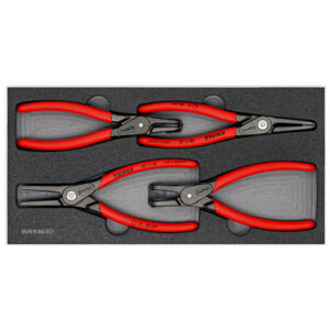 Bộ kìm phe Knipex 00 20 01 V09, gồm 4 cây mở phe trong ngoài