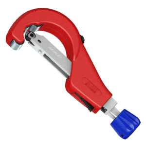 Knipex TubiX® XL 90 31 03 BK cắt ống Ø6–76mm, dày 2mm, ứng dụng trong HVAC và ống công nghiệp.
