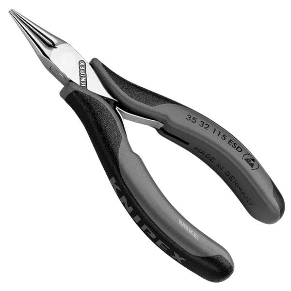 Kim kep linh kien dien tu, chong tinh dien 35 32 115 ESD Kìm kẹp linh kiện điện tử chống tĩnh điện Knipex 35 32 115 ESD