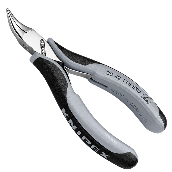 Kim kep linh kien dien tu, chong tinh dien 35 42 115 ESD Kìm kẹp linh kiện điện tử chống tĩnh điện Knipex 35 42 115 ESD