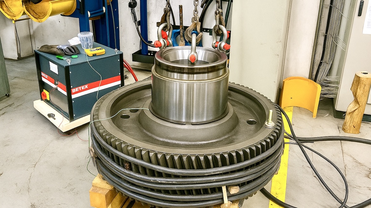 Máy gia nhiệt quấn dây 44kW - MF Generator