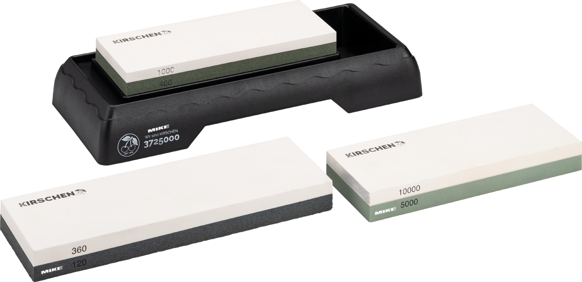 Bộ đá mài và đá làm sắc Kirschen 3730000 4 chi tiết kèm khay mài