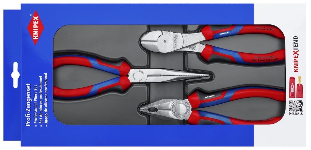 Bộ 3 cây kìm thông dụng của Knipex 00 20 11 V01