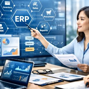 Business analyst ERP dự án xây dựng hệ thống quản trị nội bộ.