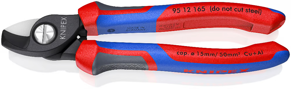 Kéo cắt cáp Cu-Al - Knipex 95 12 165 cắt cáp đồng nhôm 50 mm²