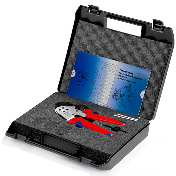 Kim bam cos xoan Knipex 97 52 63_3 Kìm bấm cos xoắn Knipex 97 52 63 dùng bánh chỉnh 0,01 mm và gá tháo lắp để đổi contact RC SC SI.