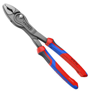 Lớp phủ atramentized giữ Kìm tháo ốc mòn Knipex 82 02 250 ổn định khi làm việc trong môi trường ẩm hoặc dầu.